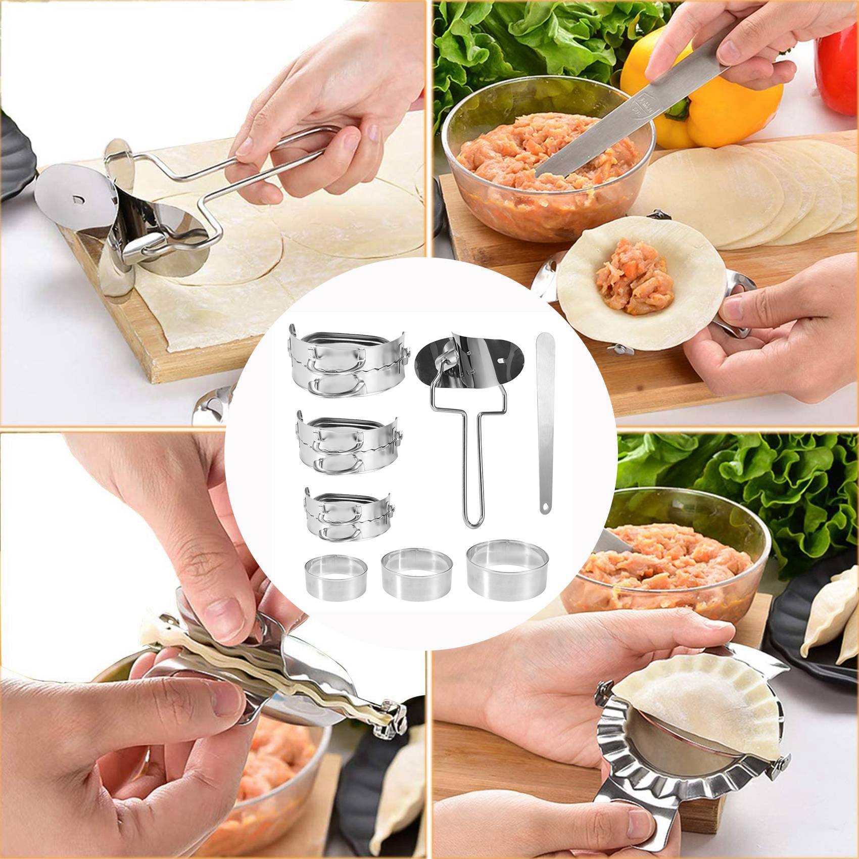 Gyoza Dumpling Maker - ABKW - Juego de 8 piezas