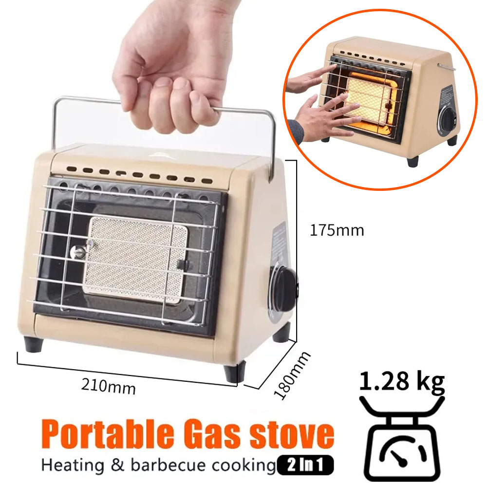 Estufa de Gas Portátil 2 en 1, - Home Cooking Heater reseña y precio