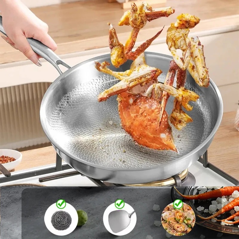 Sartén de titanio puro sin rec - Home Cooking Cookbook reseña y precio